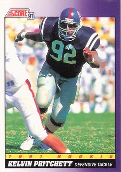 Kelvin Pritchett Detroit Lions 1991 Score NFL Rookie Card #599